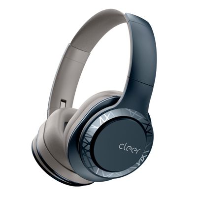 Cleer Enduro 100 Bluetooth Headphones, 40mm Ironless Driver, Deep Bass Over The Ear Headphones, 100Hr Play, Dual-Mic, Clear Calls, Comfort Fit, Bluetooth 5.0, Hi-Res Foldable Wireless Headphone, Navy