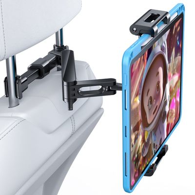 AHK Car Headrest Mount Holder, for iPad Pro/Air/Mini, Tablets, Nintendo Switch, iPhone, Samsung Galaxy/Note, Smartphones, Compatible with 4.5" to 10" Device, 360 Rotation