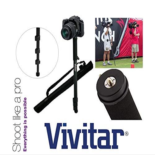 67" Photo/Video Monopod with Case for Canon EOS M100 M6 M50 Rebel SL3
