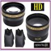 2-Pc Pro Hi Def Telephoto & Wide Angle Lens Kit for Canon EOS Rebel SL3 (58mm Compatible) view 1