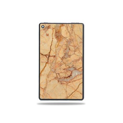 MightySkins Skin Compatible with Amazon Fire 7 Tablet (2019) - Amber Marble | Protective, Durable, and Unique Vinyl Decal Wrap Cover | Easy to Apply, Remove, and Change Styles | Made in The USA