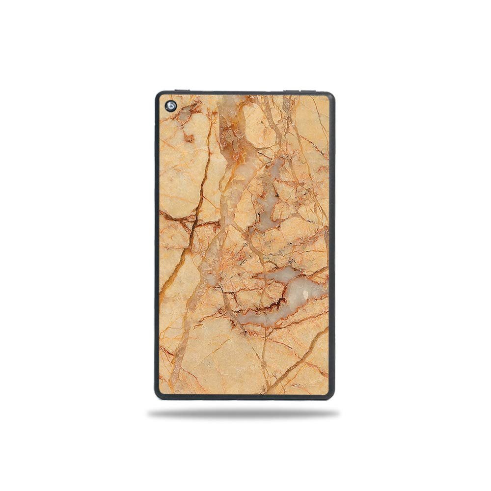 MightySkins Skin Compatible with Amazon Fire 7 Tablet (2019) - Amber Marble | Protective, Durable, and Unique Vinyl Decal Wrap Cover | Easy to Apply, Remove, and Change Styles | Made in The USA
