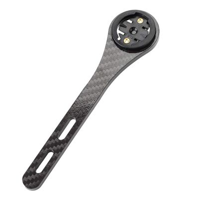 Carbon Fiber Bicycle Computer Mount for Handlebar Out Front Cycling GPS Device Holder Black