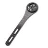 Carbon Fiber Bicycle Computer Mount for Handlebar Out Front Cycling GPS Device Holder Black view 1