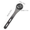 Carbon Fiber Bicycle Computer Mount for Handlebar Out Front Cycling GPS Device Holder Black view 3