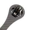 Carbon Fiber Bicycle Computer Mount for Handlebar Out Front Cycling GPS Device Holder Black view 4