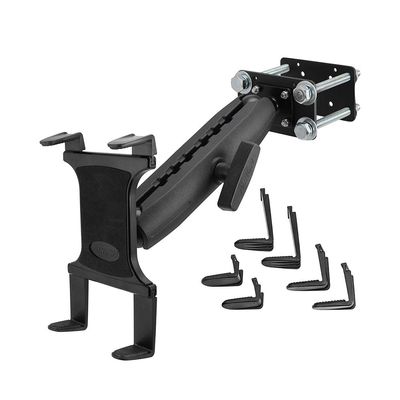ARKON Mounts Slim-Grip Tablet Holder with Forklift Pillar Mount | Heavy Duty | Adjustable Metal Shaft | Forklift Tablet Mount fits iPad, Samsung, Google, Huawei, Nokia, and more