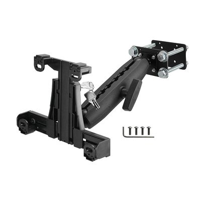 ARKON Mounts - Forklift Locking Tablet Mount with 8.5-inch Shaft Arm Adjustable Flexibility Effortless Installation Engineered for Warehouse Vehicles Fits iPad and Samsung Tablets