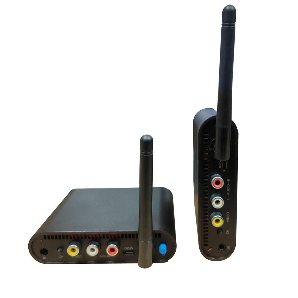 AV540 5.8G Wireless AV Transmitter Receiver Audio Video TV AV Signal Sender Receiver with IR Romote 400M /1330FT
