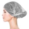 Disposable Bouffant Caps, 21inches Hair Net, Elastic Dust Cap for Food Service, Cooking, Salon,Spa,Spray tans, Restaurant,Industry,Garden,Kitchen Head Cover (White) view 2