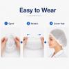 Disposable Bouffant Caps, 21inches Hair Net, Elastic Dust Cap for Food Service, Cooking, Salon,Spa,Spray tans, Restaurant,Industry,Garden,Kitchen Head Cover (White) view 3