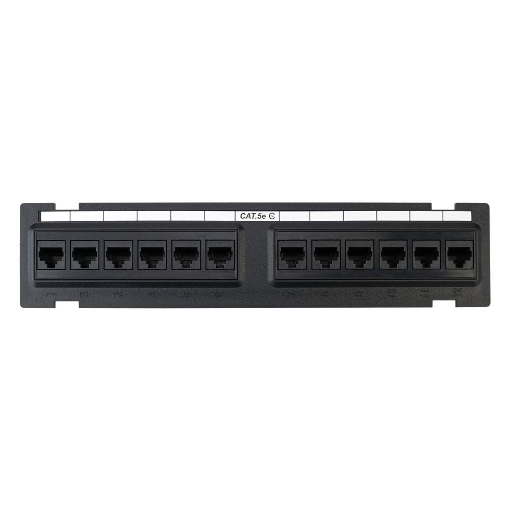 12-Port Cat5e Wall Mount Patch Panel