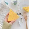 UnnFiko Super Cute Cheese Case, 3D Cartoon Soft Thicken Protective Mini Bag Silicone Creative Airpods Pro Cover with Keychain (Cheese, AirPods Pro) view 2