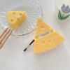 UnnFiko Super Cute Cheese Case, 3D Cartoon Soft Thicken Protective Mini Bag Silicone Creative Airpods Pro Cover with Keychain (Cheese, AirPods Pro) view 4