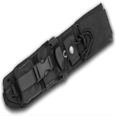 ESEE Black Kydex Sheath, Black MOLLE Back, Black Pouch