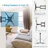 Full Motion TV Wall Mount Bracket Articulating Arms Swivels Tilts Extension for Most 24-55 Inch LED LCD Flat Curved Screen TVs, Max VESA 400x400mm up to 66lbs by Pipishell view 4