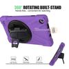 Amazon Fire 7 2019/2017 Case, Heavy Duty Kickstand Shockproof Protective Case Cover for Amazon Fire 7 2019/2017 with a Hand Strap/a Shoulder Strap - Purple view 2