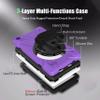 Amazon Fire 7 2019/2017 Case, Heavy Duty Kickstand Shockproof Protective Case Cover for Amazon Fire 7 2019/2017 with a Hand Strap/a Shoulder Strap - Purple view 4