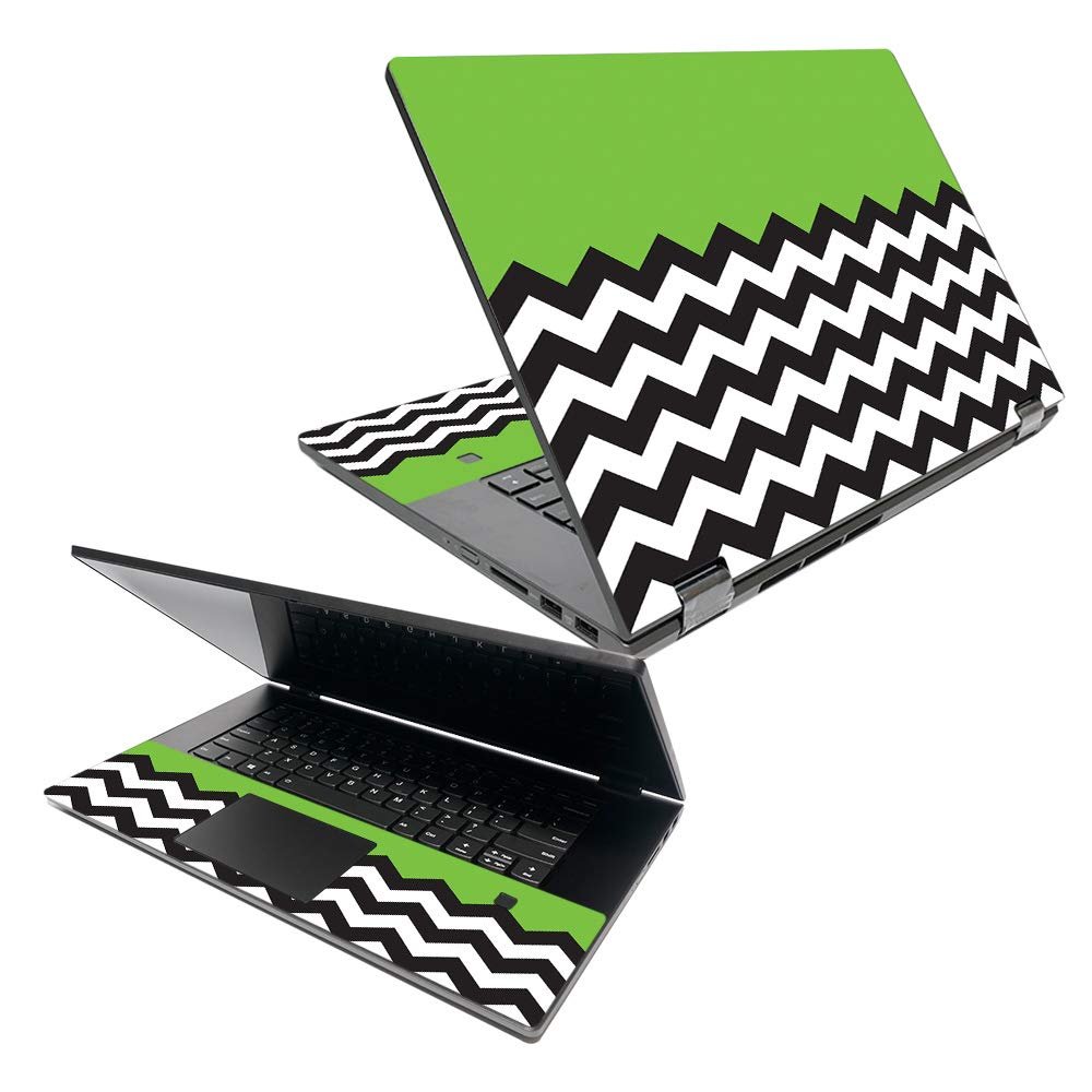 MightySkins Skin Compatible with Lenovo Ideapad C340 15" (2019) - Lime Chevron | Protective, Durable, and Unique Vinyl Decal Wrap Cover | Easy to Apply, Remove, and Change Styles | Made in The USA