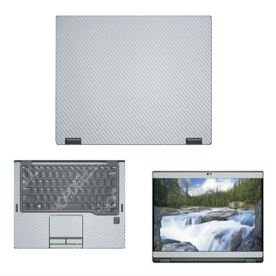 Decalrus - Protective Decal for Dell Latitude 7390 2-in-1 (13.3" Screen) Laptop Silver Carbon Fiber Skin case Cover wrap CFdellLatitude_7390_2in1Silver