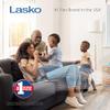 Lasko X-Blower High Velocity Pivoting Utility Blower Fan for Cooling, Ventilating, Exhausting, and Drying, 6 Position 3-Speed Floor Fan with AC Outlet, Circuit Breaker, USB Port, 11x9x12, Blue, X12905 view 2