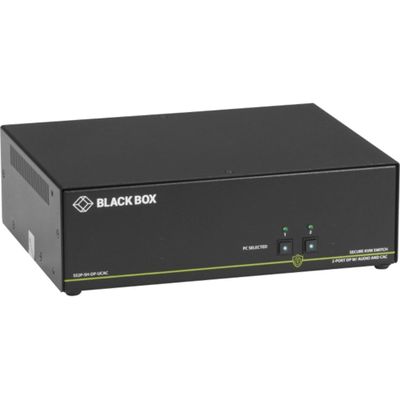Black Box Network - SS2P-SH-DP-UCAC - Black Box KVM Switchbox with CAC - 2 Computer(s) - 1 Local User(s) - 3840 x 2160 -