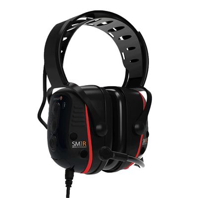 Sensear SM1R-IS Smart Two-Way Radio Industrial Communication Headset, Headband, 27dB NRR, SENS Technology, Noise Canceling Ear Protection, 82 dB(A) Volume Limiter, Manufacturing, Oil & Gas, Mining