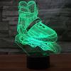 Jinnwell 3D Skate Shoes Night Light Lamp Illusion Night Light 7 Color Changing Touch Switch Table Desk Decoration Lamps with Acrylic Flat ABS Base USB Cable Toy (Bus) view 3