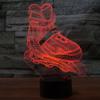 Jinnwell 3D Skate Shoes Night Light Lamp Illusion Night Light 7 Color Changing Touch Switch Table Desk Decoration Lamps with Acrylic Flat ABS Base USB Cable Toy (Bus) view 4