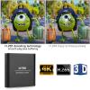 4K Media Player with Remote Control, Digital MP4 Player for 8TB HDD/USB Drive/TF Card/H.265 MP4 PPT MKV AVI Support HDMI/AV/Optical Out and USB Mouse/Keyboard-HDMI up to 7.1 Surround Sound (Black) view 2
