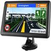 GPS Navigation for Car 9 Inch Slimline Touch Screen Real Voice Direction USA Edition 2025 (Free Lifetime Updates) Turn-by-Turn Voice and Lane Guidance, Speed and Red Light Warning (American Brand) view 1