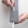 D-Line Floor Cable Protector, Wire Cover - Cable Management Solution, Channel to Protect Wires & Prevent Trips - 1.8m Length, Cavity = 17mm (W) x 9mm (H) - Grey view 2