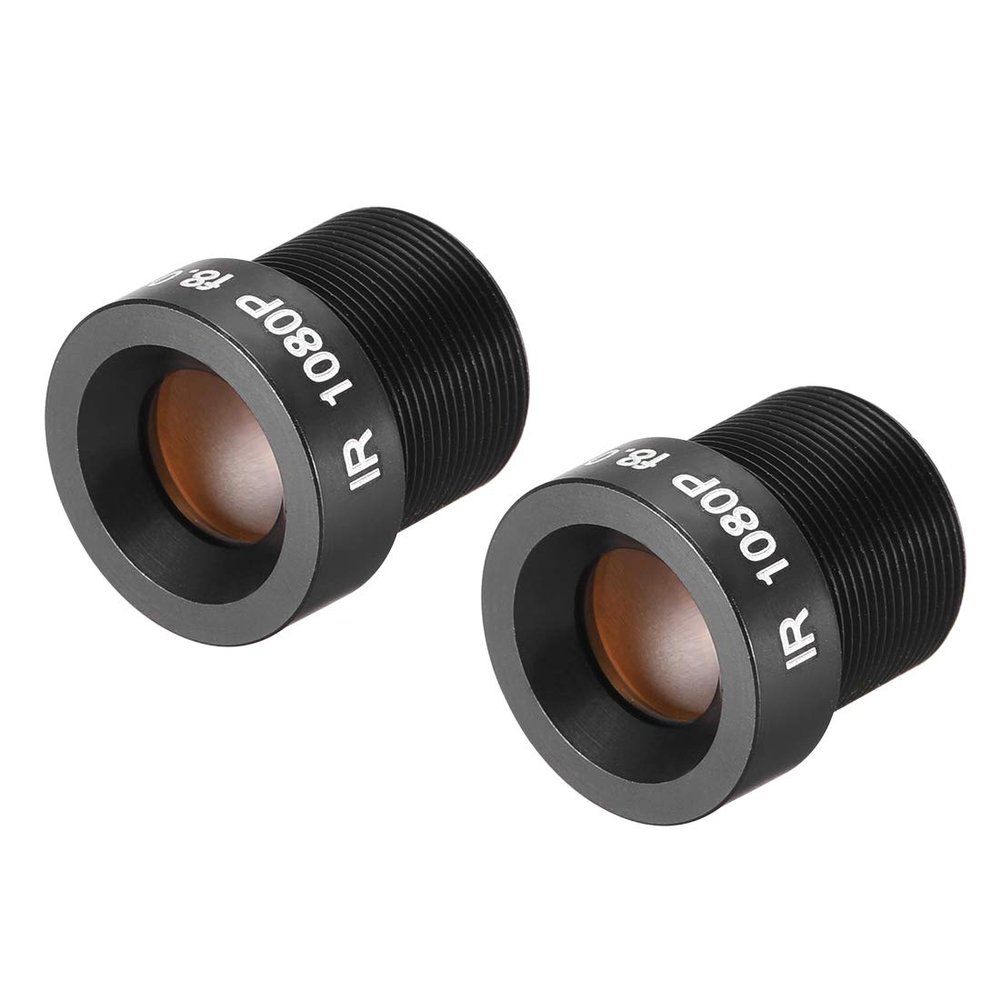 uxcell 2 Pcs CCTV Camera Lens 8mm Focal Length 1080P F2.0 1/3 Inch Wide Angle for CCD Camera