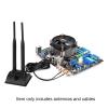 Eightwood 2.4GHz 5GHz Dual Band WiFi Antenna RP-SMA Male Antenna + RP-SMA Female Cable 6 inch (2-Pack) for Mini PCIe Network Card USB WiFi Adapter Wireless Router Hotspot view 2