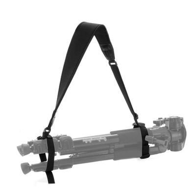 Runshuangyu Camera Tripod Monopod Strap for Manfrotto BENRO Tripod, Adjustable & Quick-Release Neoprene Shoulder Neck Sling Carrying Belt - Black