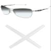 Mryok Replacement Earsocks for Oakley Crosshair New 2012 OO4060 Sunglass - White view 1