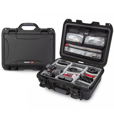 NANUK 920 Pro Photo Kit  Waterproof Travel Camera Hard Case with Padded Dividers & Lid Organizer, 16.7 x 13.4 x 6.8, Dustproof & Impact-Resistant, Airline Carry-On Approved  Black