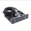 3.5 Inch Front Panel USB Hub with 2 USB 3.0 Port 1 HD and Audio Port Front Panel Adapter Plug and Play view 1