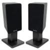 Rockville RockShelf 54B Bundle: Pair 5.25 in 360W Peak/90W RMS 4-Ohm Black Passive Home Bookshelf Speakers, Pair RHT8B 8 in Desktop Wood Studio Monitor Stands with Isolation Pads, 2-Items view 1