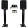 Rockville BluTube Bundle: 70W Bluetooth Tube Amplifier, Pair RockShelf 54B 360W Peak/90W RMS 4-Ohm 75Hz-20kHz 5.25 in Speakers, Pair RHTSB 36 in Stands, RCC14-100-2 14 AWG 100 ft Wire, 4-Items view 1