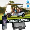 Marine Bluetooth Amplifier Waterproof Class D Amp UTV Amp 4 Channel with Controller for Boat Golf Motorcycle Hidden Installation view 2