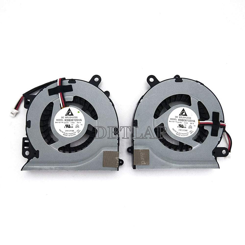 DBTLAP CPU Cooling Fan Compatible for Samsung np700z5b 700z5a 700z5c 700z4a 700z3a KSB06105HA -BE15 -BE16 BA31-00116A BA31-00117A Left + Right Fan