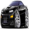 1998-2003 Camaro SS Cartoon Car 3Ft Long (36") Wall Decal Vintage 3D Car Movable Stickers Vinyl Wall Stickers for Kids Room view 1