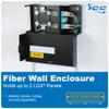 ICC Fiber Optic Wall Mount Enclosure 2 Slots for LGX Compatible Adapter Panels or Cassettes (Sold Separately), Fiber Enclosure Supports up to 48 Fibers, Secure Fiber Management Solution, ICFODE21WM view 2