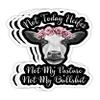 Chilli Purple Not Today Heifer Not My Pasture Not My Bullshit Gift Decorations - 4x3 Vinyl Stickers, Laptop Decal, Water Bottle Sticker (Set of 3) view 1