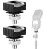 2Pack Flash Hot Shoe Mount Adapter to 1/4 Thread Hole with 1/4"-20 Male to 1/4"-20 Male Tripod Screw Adapter for Flash Holder Bracket Light Stands Umbrella Holder Flash Bracket,Strong &Solid (Update) view 1