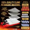 JJ CARE Fire Blanket 9 Packs with Hooks and Gloves 40" x 40" Fire Blankets Emergency view 2