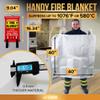 JJ CARE Fire Blanket 9 Packs with Hooks and Gloves 40" x 40" Fire Blankets Emergency view 3