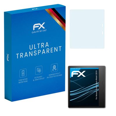 atFoliX Screen Protection Film compatible with Amazn Kindl Oasis Model 2019 Screen Protector, ultra-clear FX Protective Film (2X)