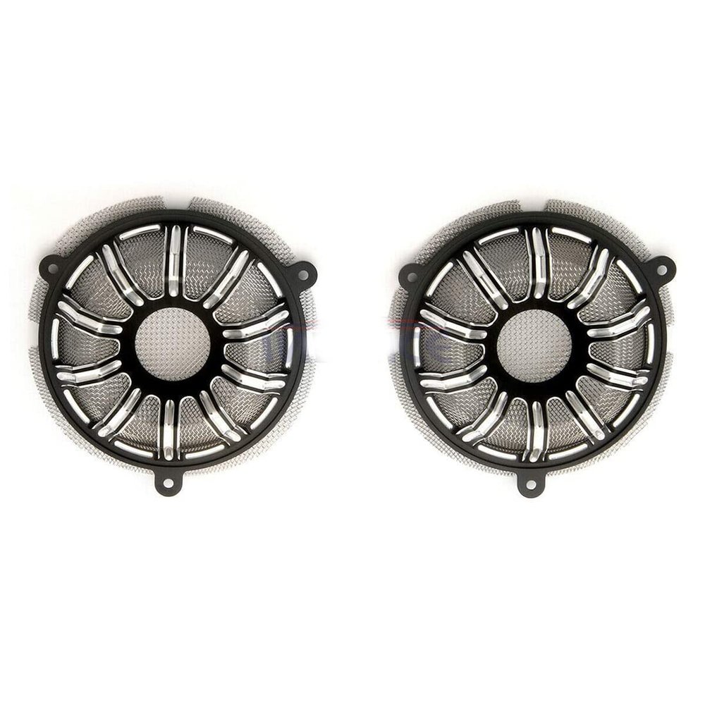 for Harley Gauge Forged Billet Speaker Grills Cover Touring FLHT FLHX Street Electra Glide FL Trike Models 2014-2019